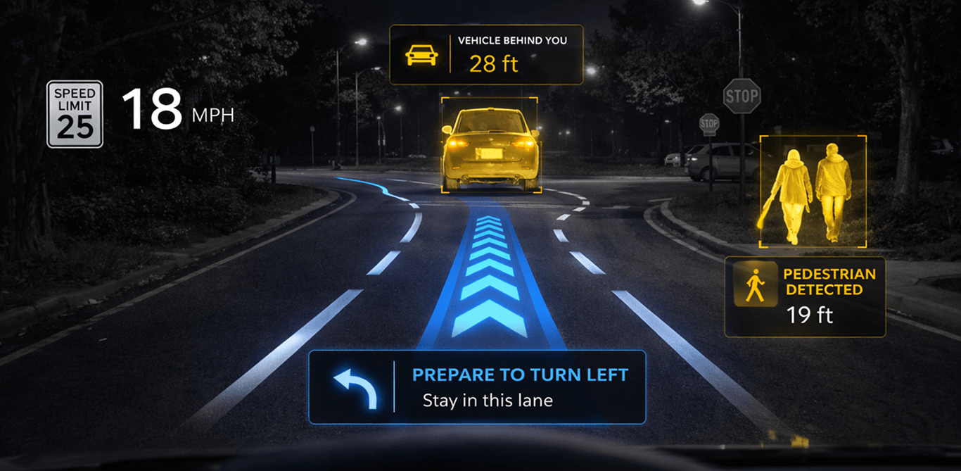 低可见性转弯 AR