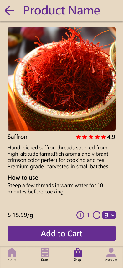 藏红花商品详情页