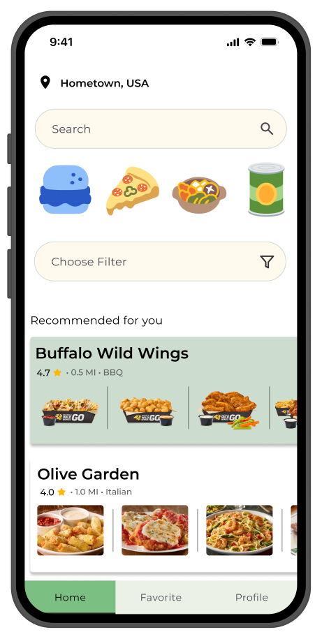 SafeEats 首页界面