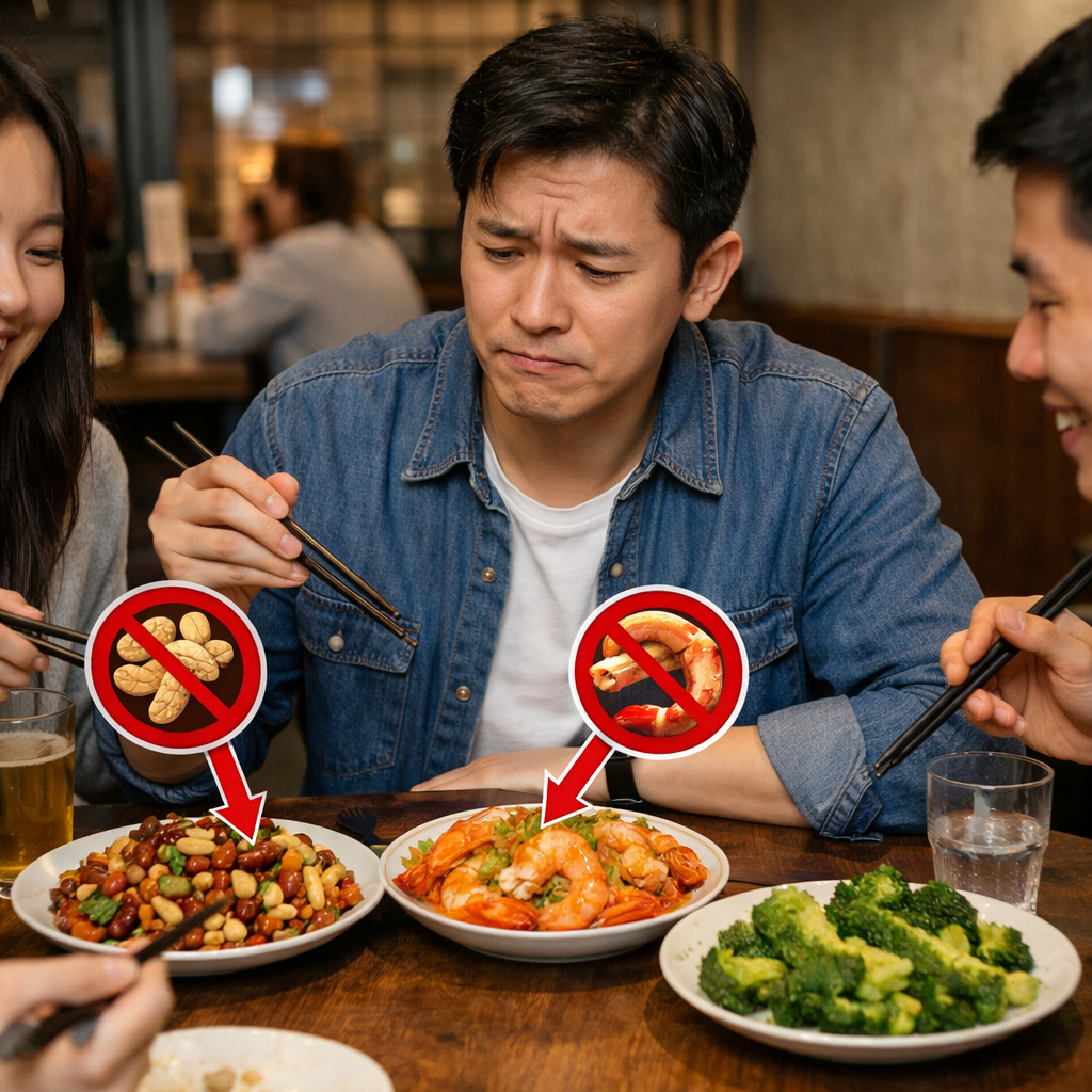 食物过敏用户外出就餐场景